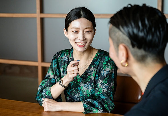 会話中の仲さんと福澤さん